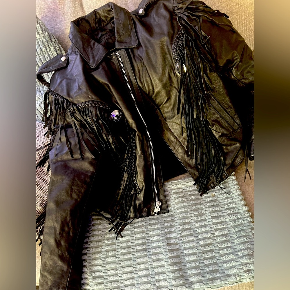 American Top fringe Motorcycle Jacket